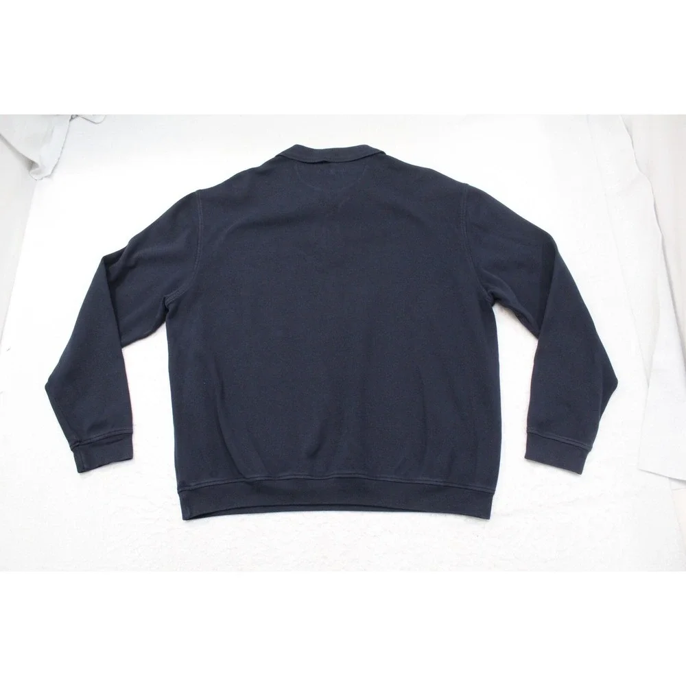 Booby Jones Coca-Cola Tour Championship Zip Neck Polo‎ Sweater Navy Pima Mens XL